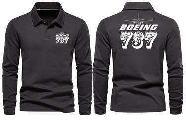BOEING 737 LONG SLEEVE POLO